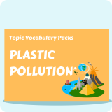 Plastic Pollution Topic Vocabulary Pack