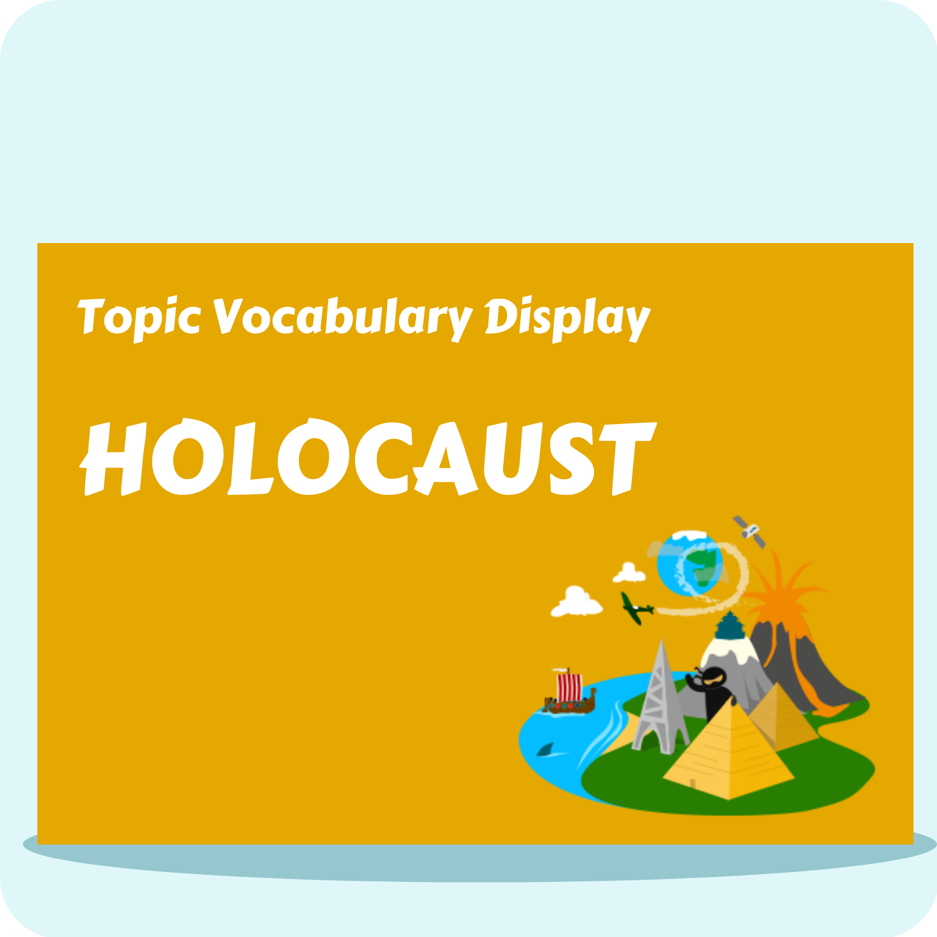 Holocaust Vocabulary Display Pack