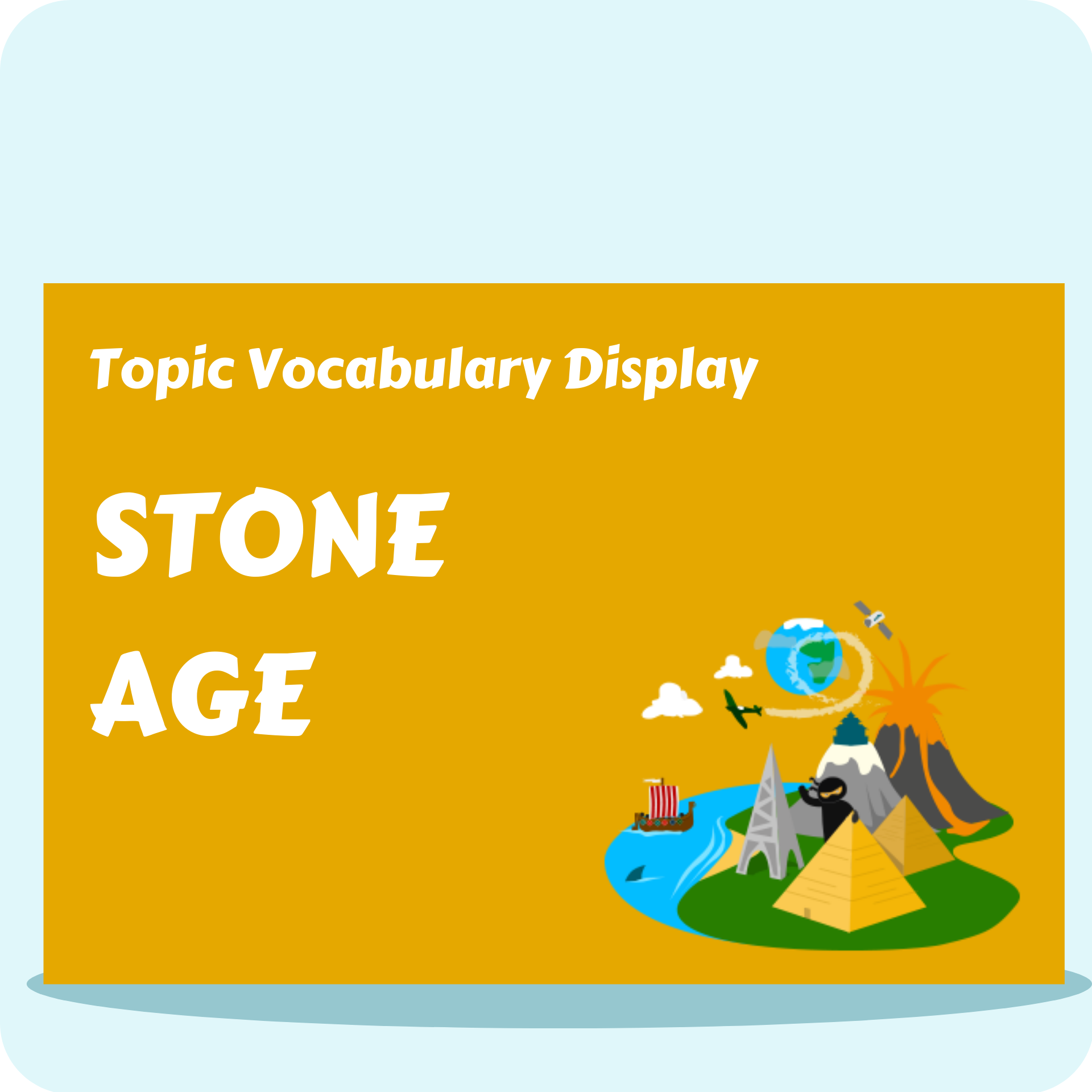 Stone Age Vocabulary Display Pack