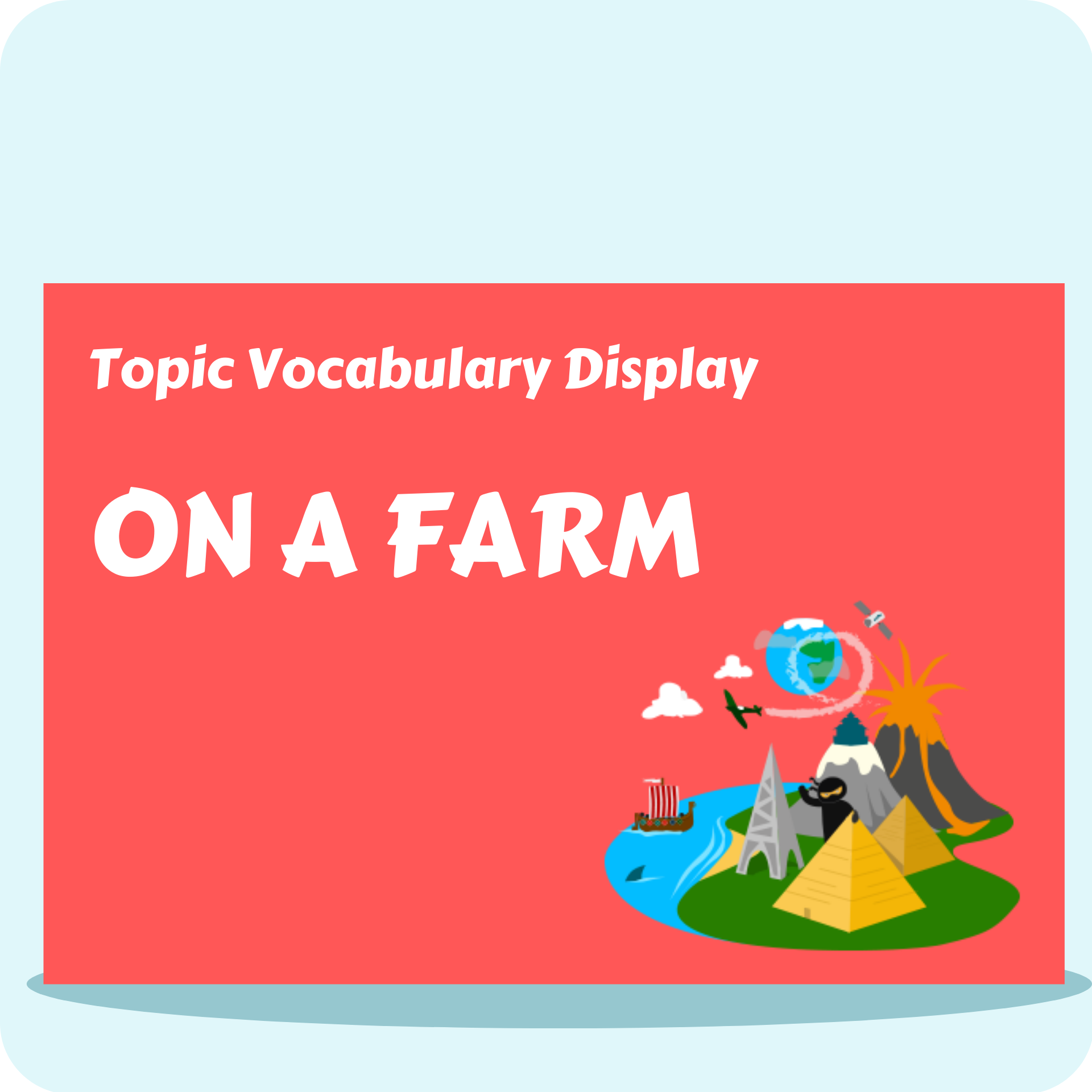 On a Farm Vocabulary Display Pack