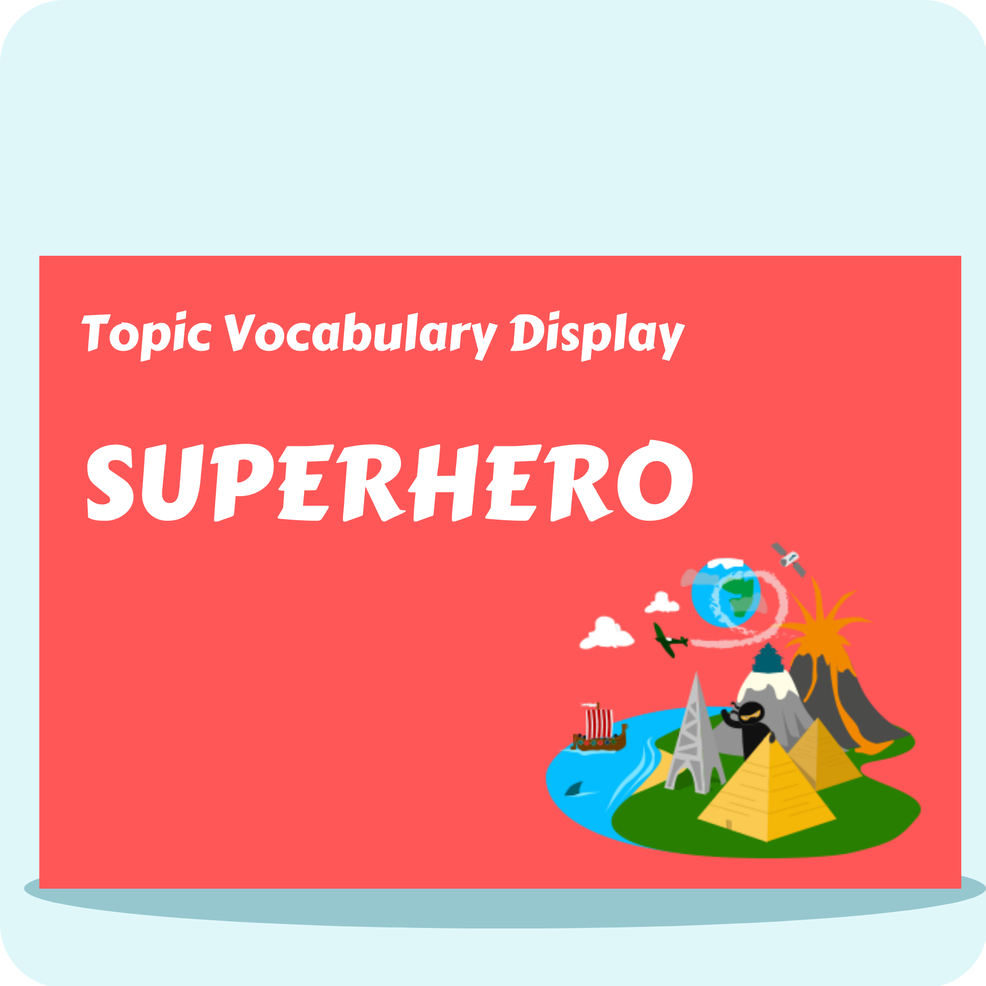 Superhero Vocabulary Display Pack