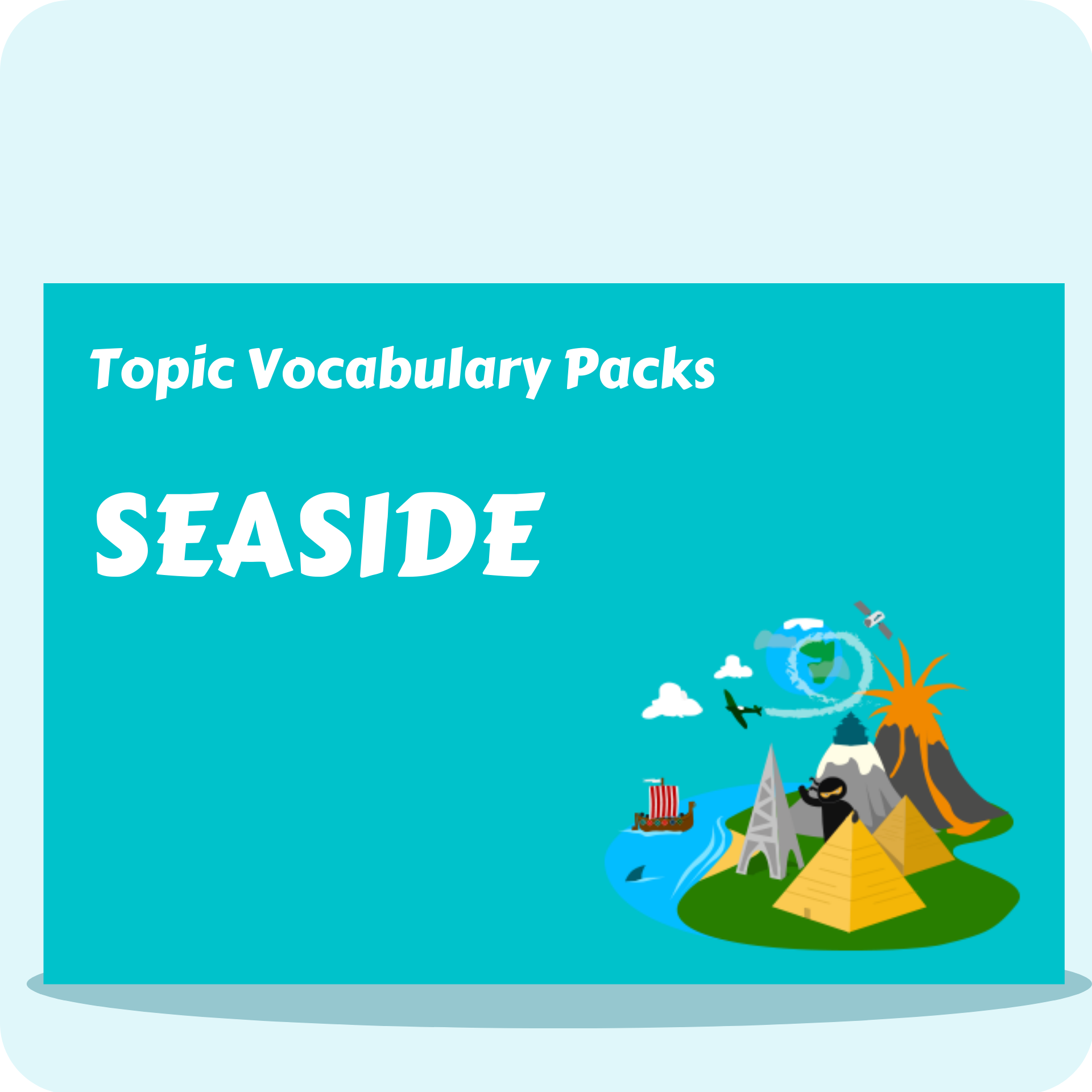 Seaside Topic Vocabulary Pack