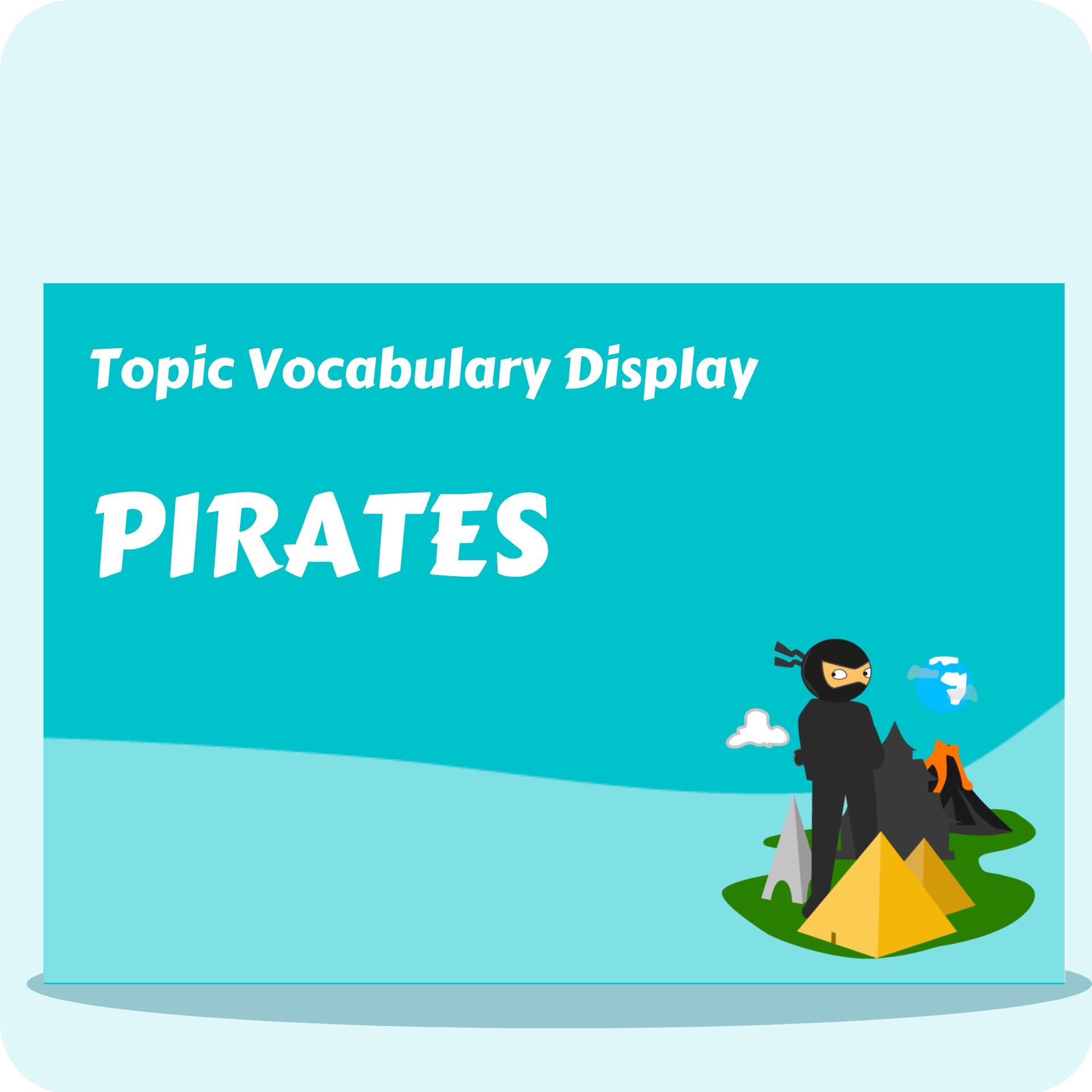 Pirates Vocabulary Display Packs