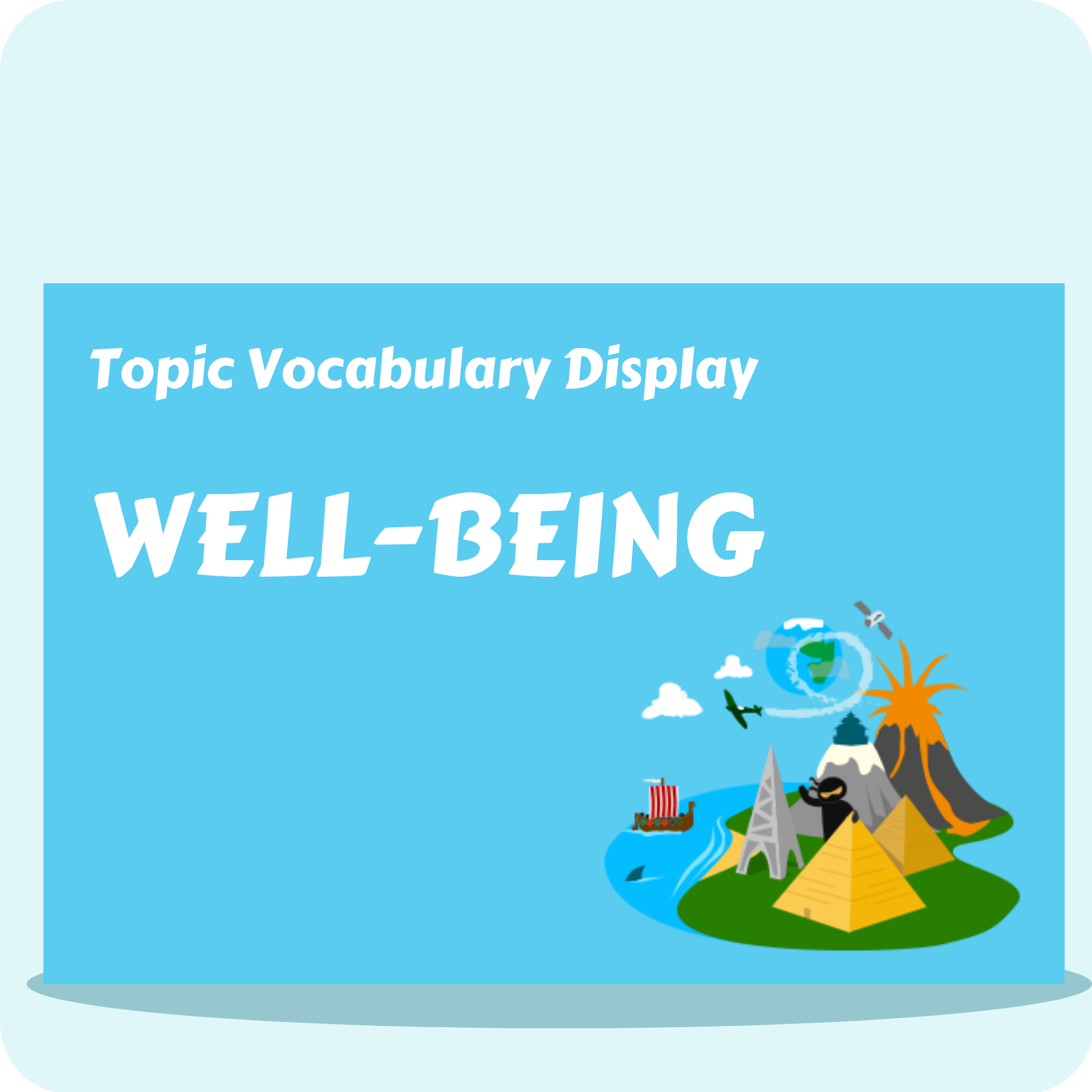 Well-Being Vocabulary Display Pack