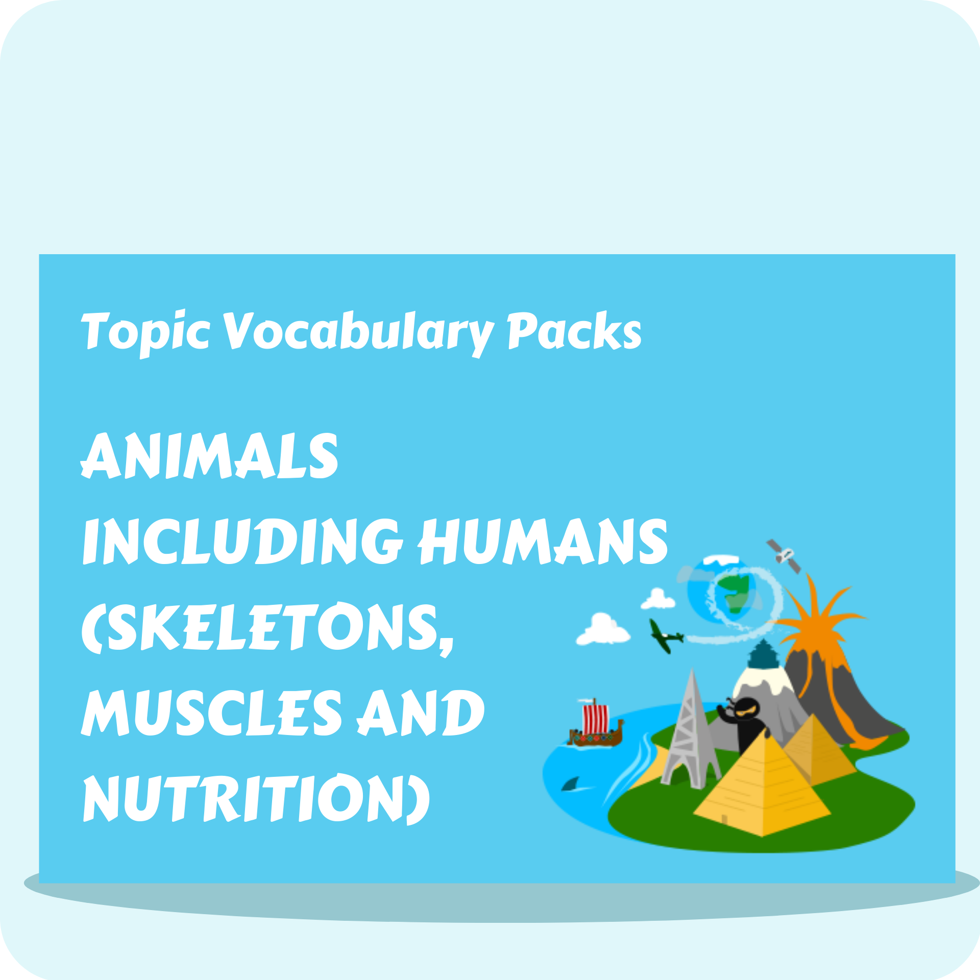 Animals Including Humans (Skeletons) Topic Vocabulary Pack