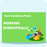 Working Scientifically Topic Vocabulary Pack
