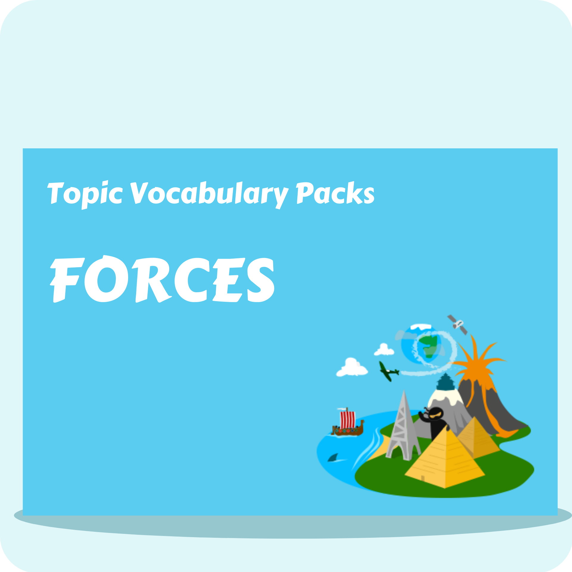 Forces Topic Vocabulary Pack