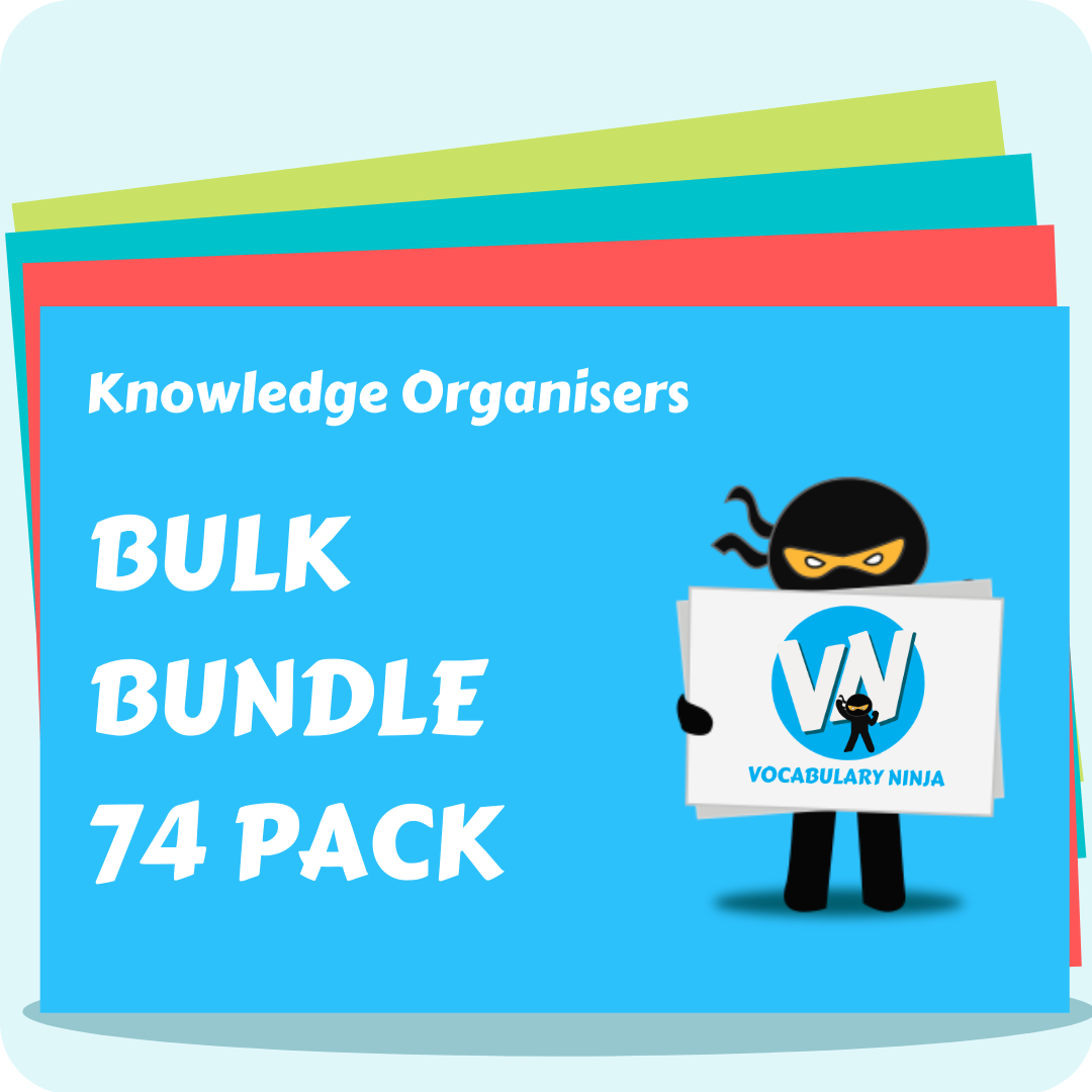 Knowledge Organiser Bulk Bundle 74 Pack