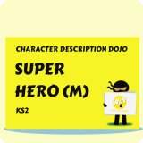Super Hero Male - Character Description Dojo KS2