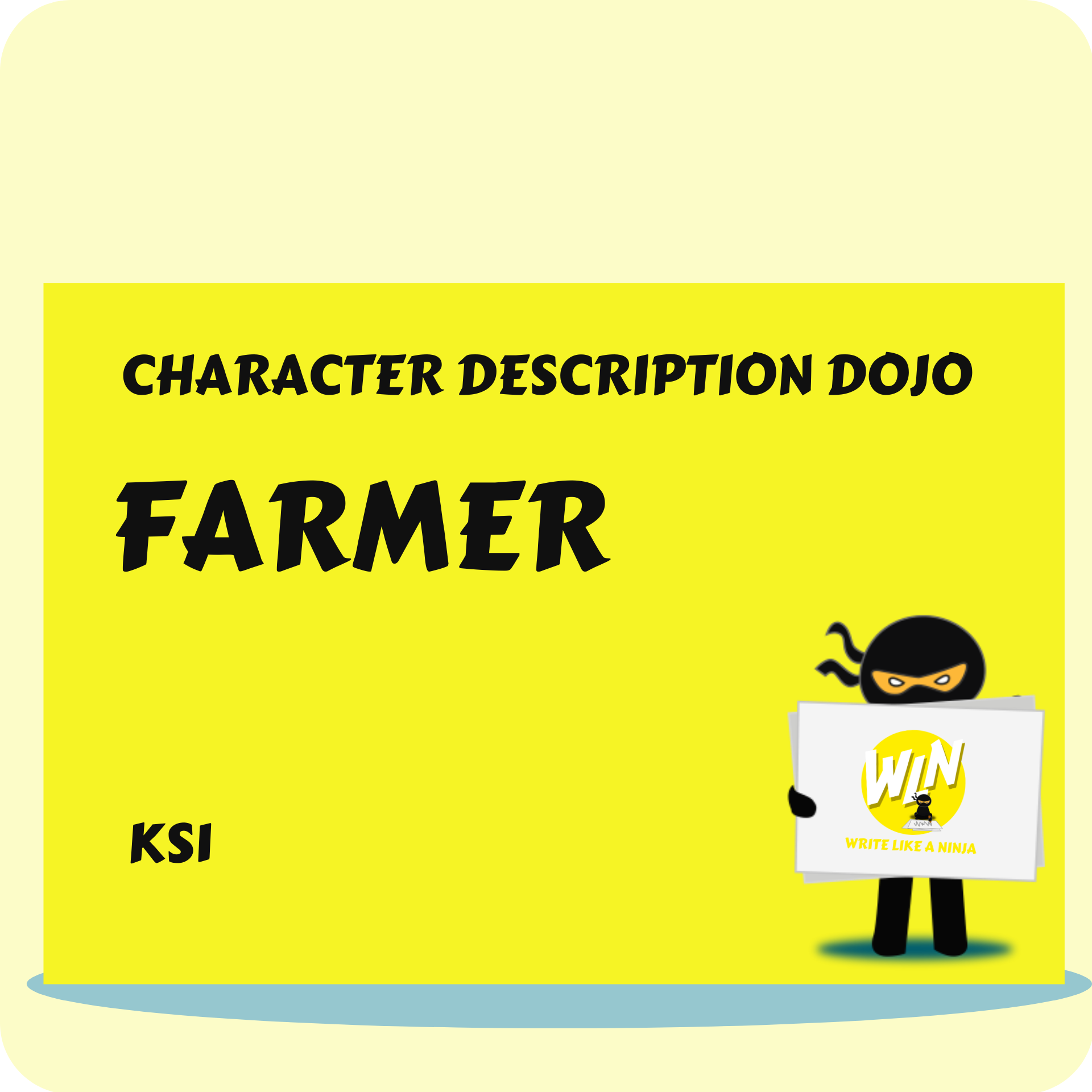 Farmer - Character Description Dojo KS1