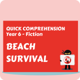 Quick Comprehension - Year 6 - Fiction - Beach Survival