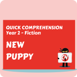 Quick Comprehension - Year 2 - Fiction - New Puppy