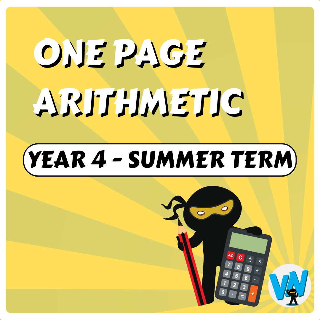 One Page Arithmetic - Year 4 - Summer Term