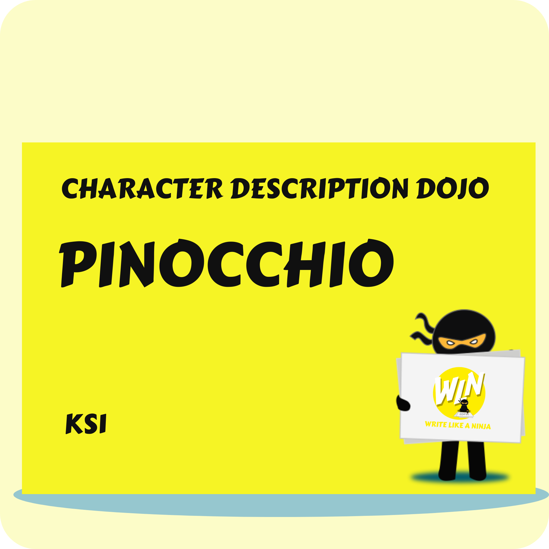 Pinocchio  - Character Description Dojo KS1