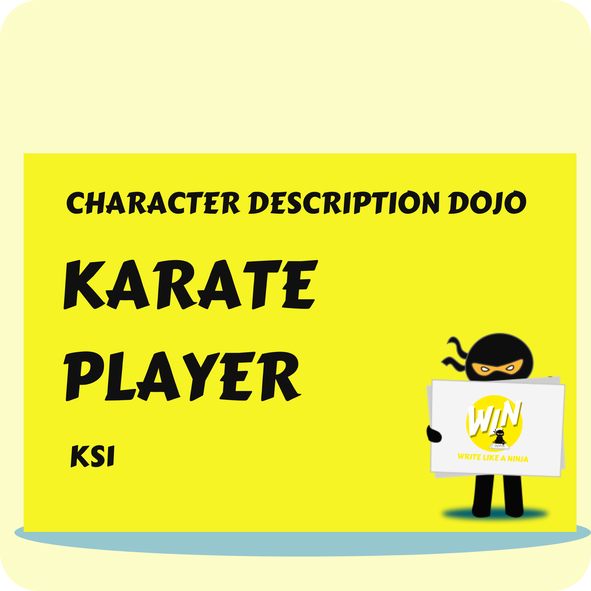 Karate Player - Character Description Dojo KS1