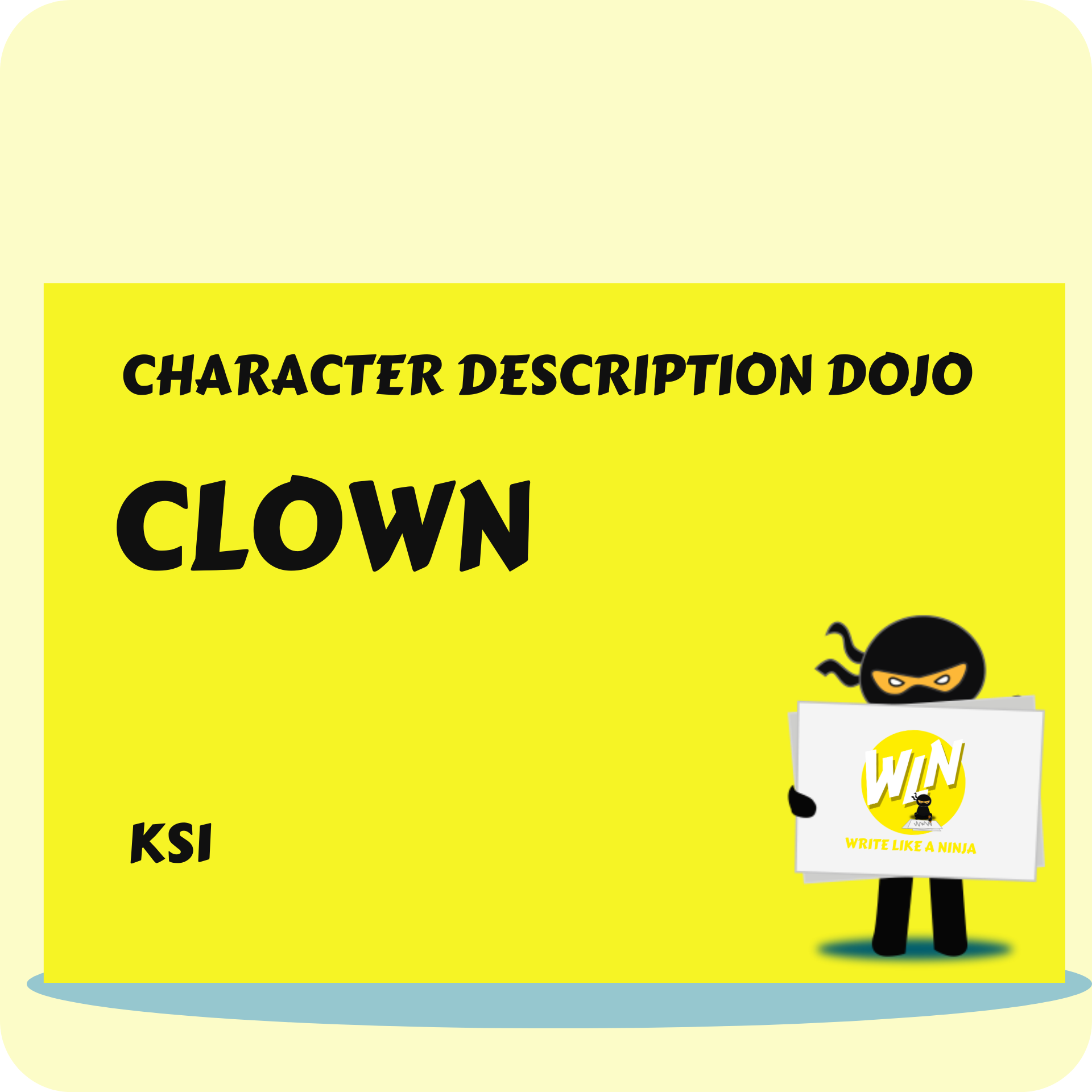 Clown - Character Description Dojo KS1