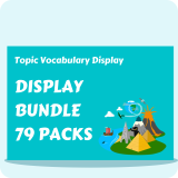Vocabulary Display Pack Bundle (79 Packs)