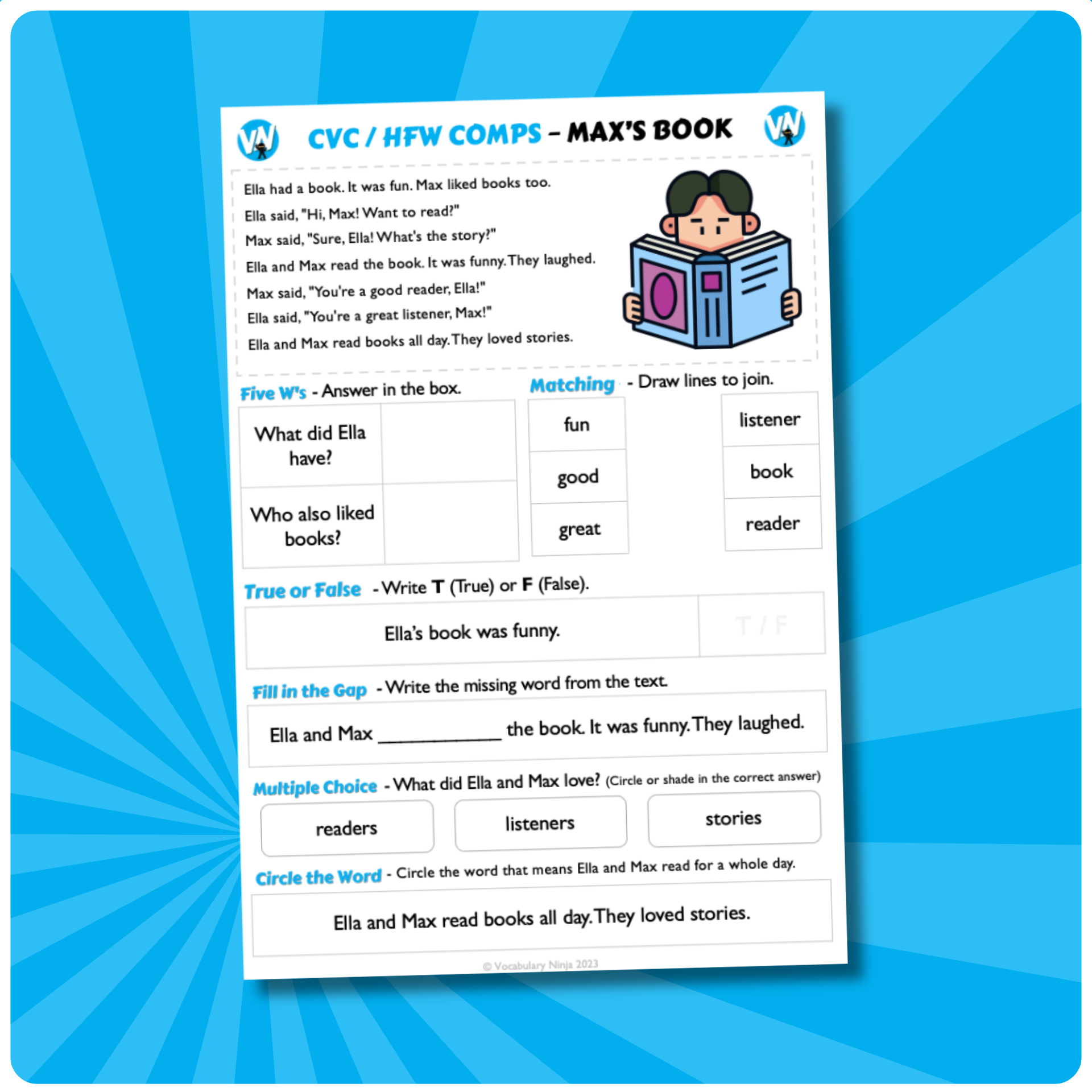 Max's Book - CVC / HFW QC