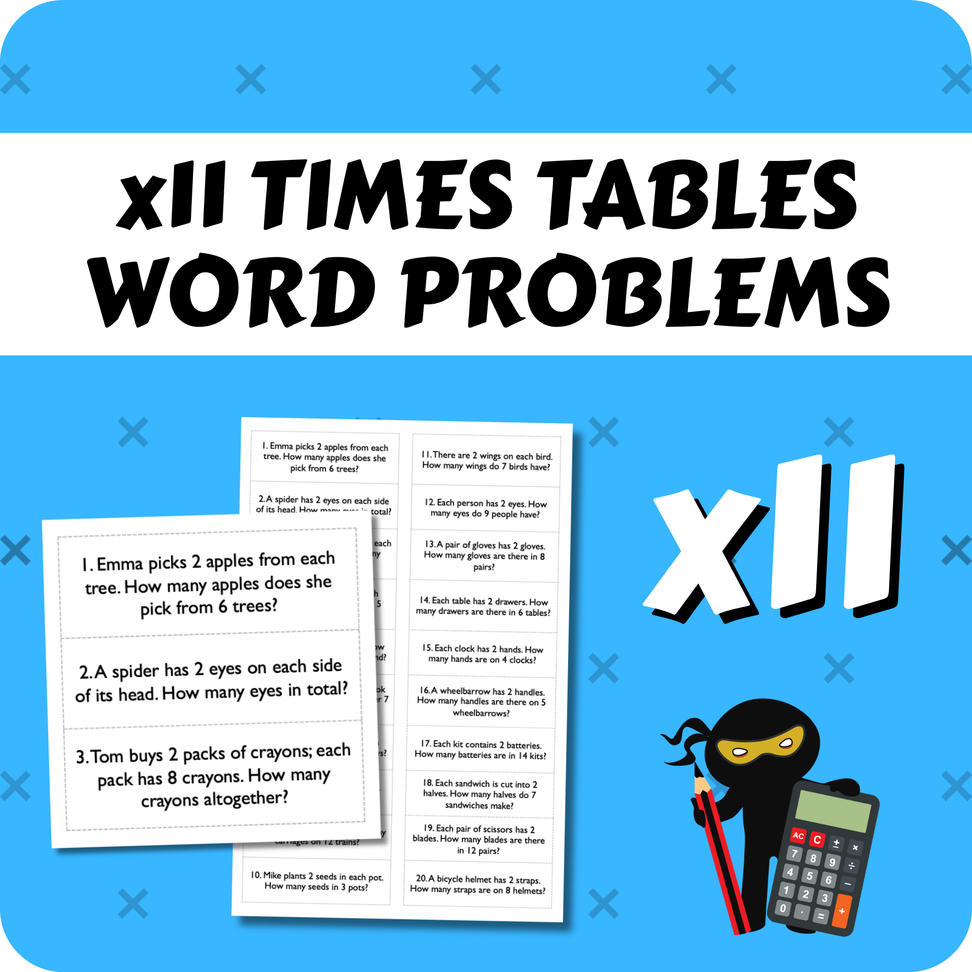 Times Table Word Problems x11