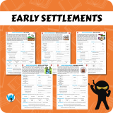 Quick Comprehension Topic Bundle - Y4 Early Settlements